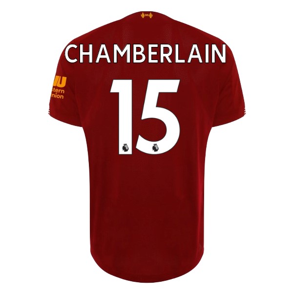 Camiseta Liverpool NO.15 Chamberlain Replica Primera Ropa 2019/20 Rojo